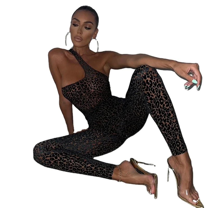 

2022 wholesale Cute Water Print Tight Jumpsuits Elegant Jumpsuit summer playsuit Jumpsuits, Picture
