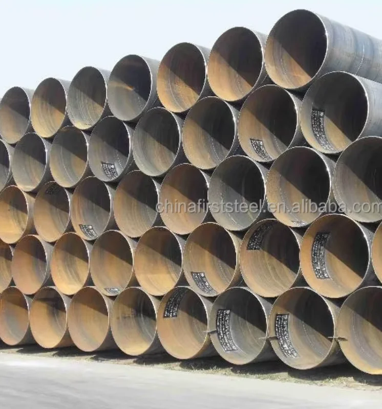 Large Diameter S235JR S275JR Spiral Welded Steel Pipe Different Wall Thickness