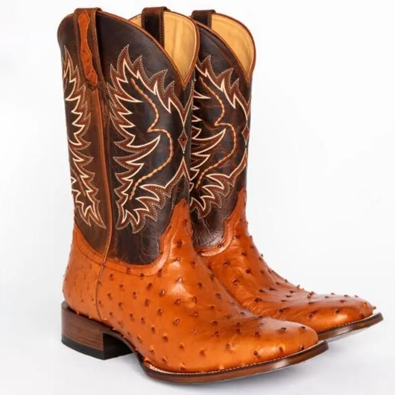 

Traditional Full Quill Ostrich Western Style Boot Western Boots Cowboy Boots