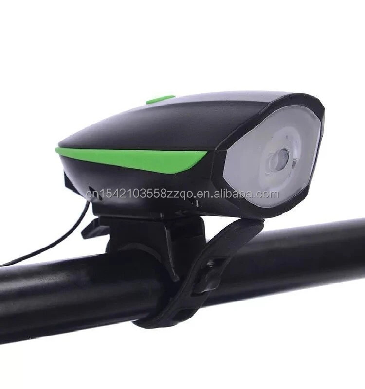 

Good quality Bike Light With Horn Rechargeable Waterproof Bicycle Light Front with Loud Sound, Red/black/blue/green/pink/orange