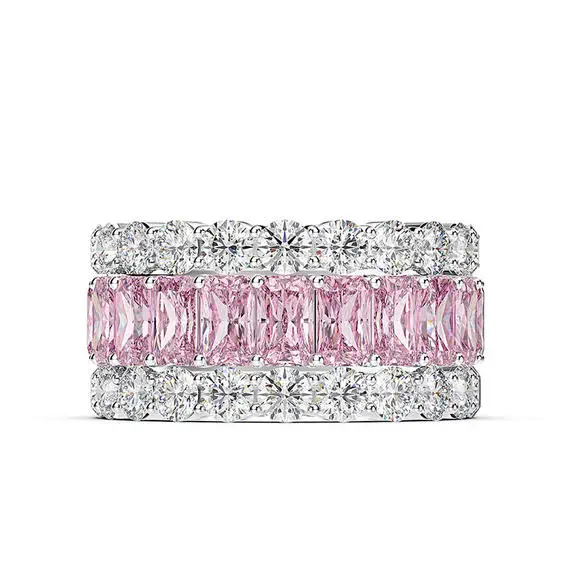 

cz stone 925 sterling silver ring sterling silver ring cubic zirconia rings silver 925 zircon simulated diamond, White