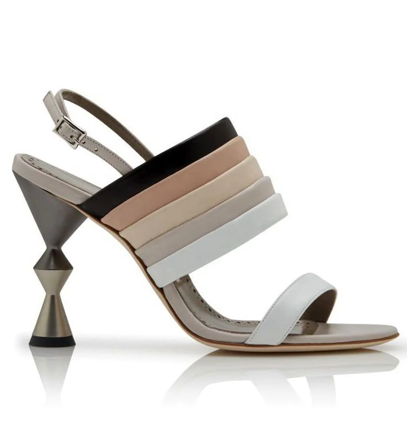 

Wholesale Two stripe snap back sandals Special Heel Designer sandals women fashionable womens shoe sandals