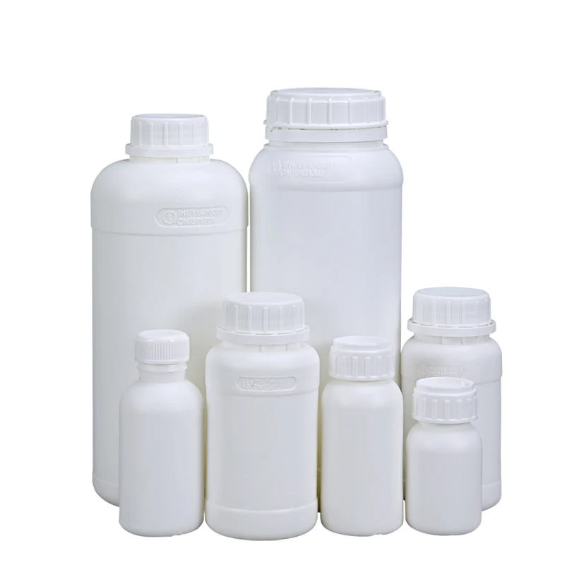 

HDPE Plastic Material Round Fluorinated Bottle For Laundry Detergent Liquid