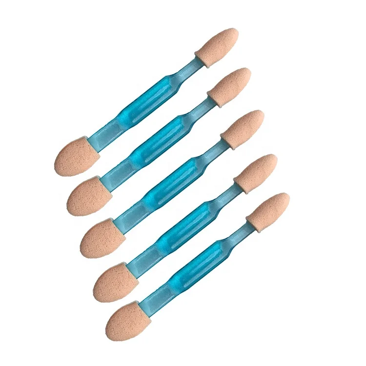 
Factory Wholesale Disposable Double Side Foam Tipped Eyeshadow Sponge Applicator 