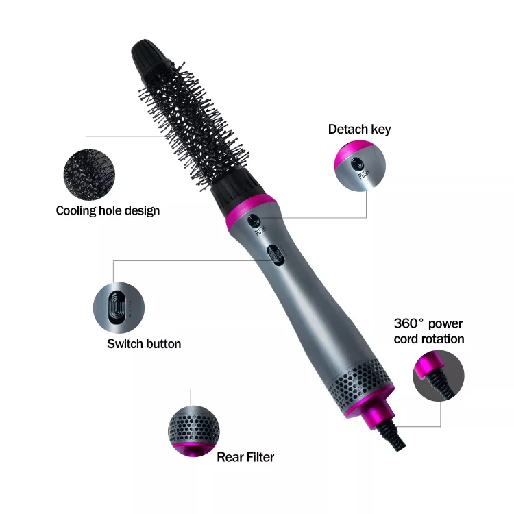 

5 in 1 Interchangeable hair curler With Private logo quality Curler set 1 year guarantee Ceramic and titanium curling iron