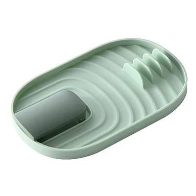 

D2475 Household Portable Kitchen Spoon Pot Lids Rack Multifunction Plastic Storage Rack, 4 colors