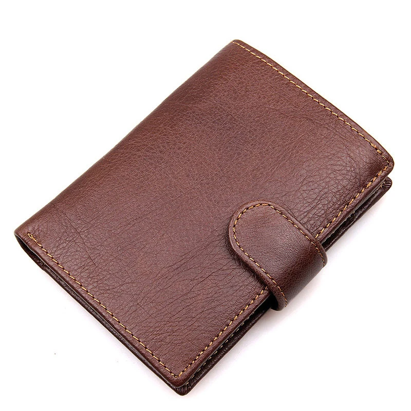 

Mens Wallet RFID Blocking 100% Cowhide Genuine Leather Bifold Wallets With Coin Pocket,11 Card Slots,3 ID Windows