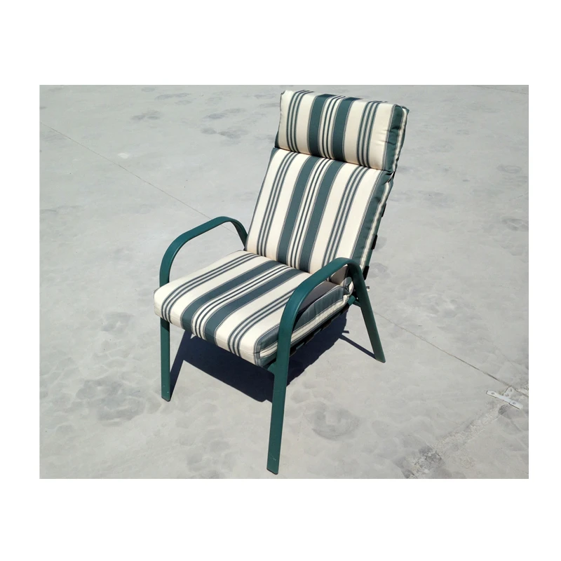 Muebles Tubulares De Color Verde Oscuro,Correa De Vinilo De Acero,Silla