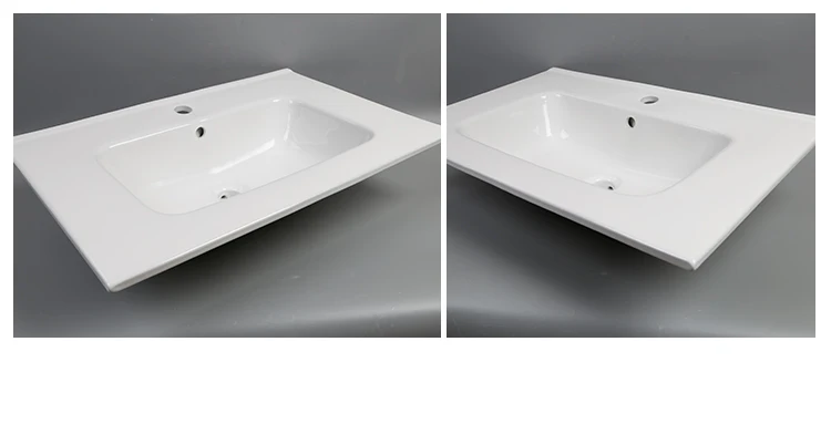 Thin Ceramic Modern Washbasin For Bathroom Cabinet
