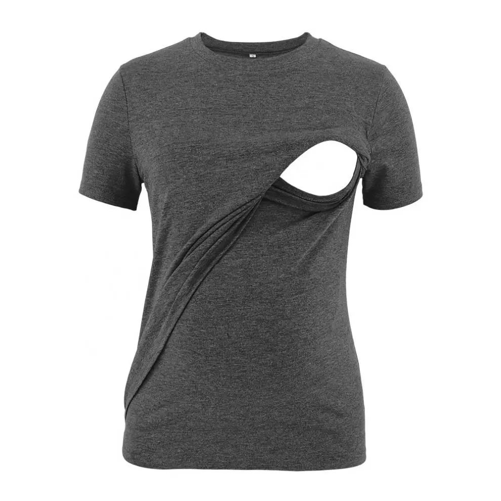 

2021 New Arrivals Women's Maternity Tops Nursing Clothes Striped Breastfeeding T-shirt