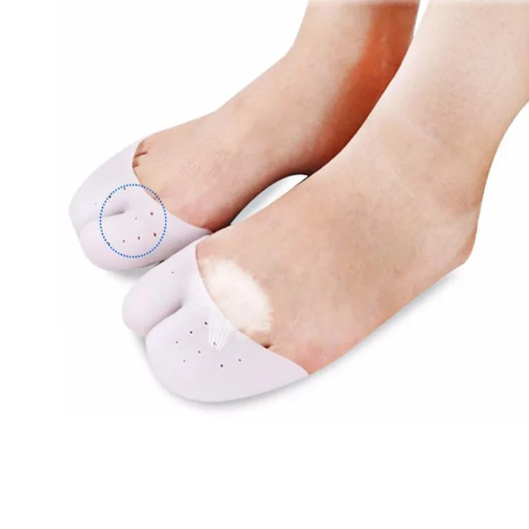 

TPE Gel Toe Soft Ballet Pointed ToePain Protect Dance Shoes Pads Foot Care Tools Protector Insoles Pedicure, Milky white / complexion