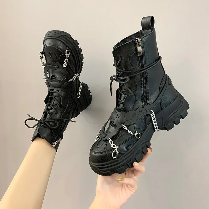 

Cowboy Ankle Designer Botas Boots For Women Platform High Heels Shoes Winter Boots For Women 2021, Black