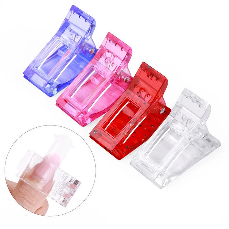 

Misscheering Transparent Gel Quick Building Nail Tips Clips Finger Nail Extension UV LED Plastic Builder Clamps Manicure Nail