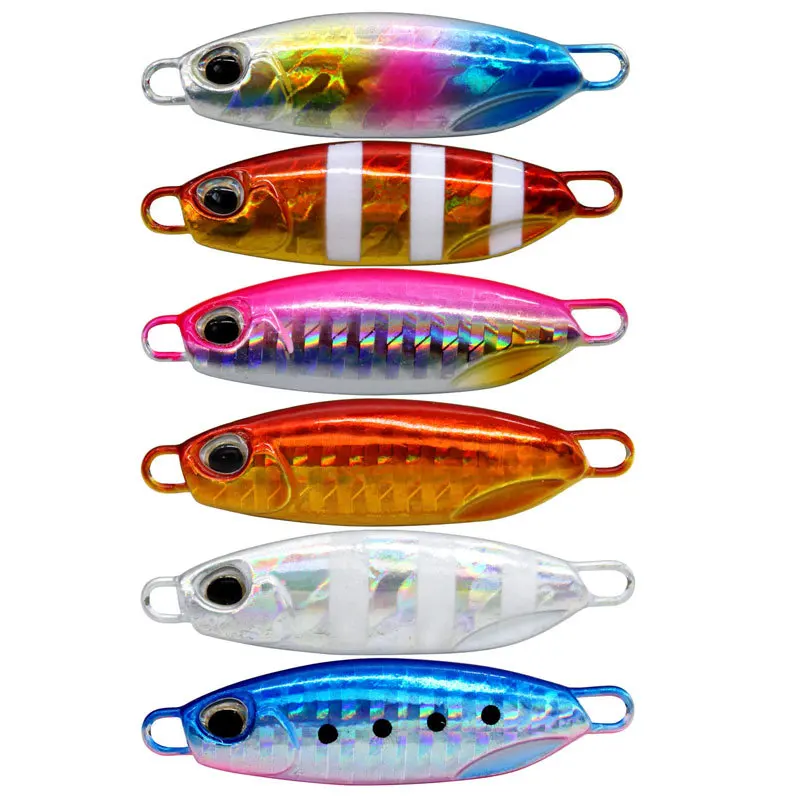 

10g/15/ 20g/25g/30g/50/60g Japanese DUO Fishing Lure Luminous slow jigging lure Long Casting Micro Jigs, 5 colors
