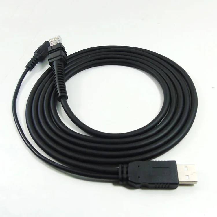 

Wholesale USB 12V 5V RJ45 10P10C 2M for Motorola Symbol DS3608 LI3678 Barcode Scanner Data Cable, Black