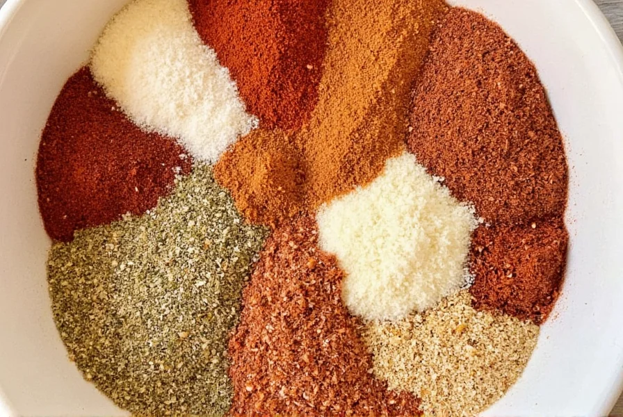 Chicken wings coated with dry rub before cooking on baking sheet