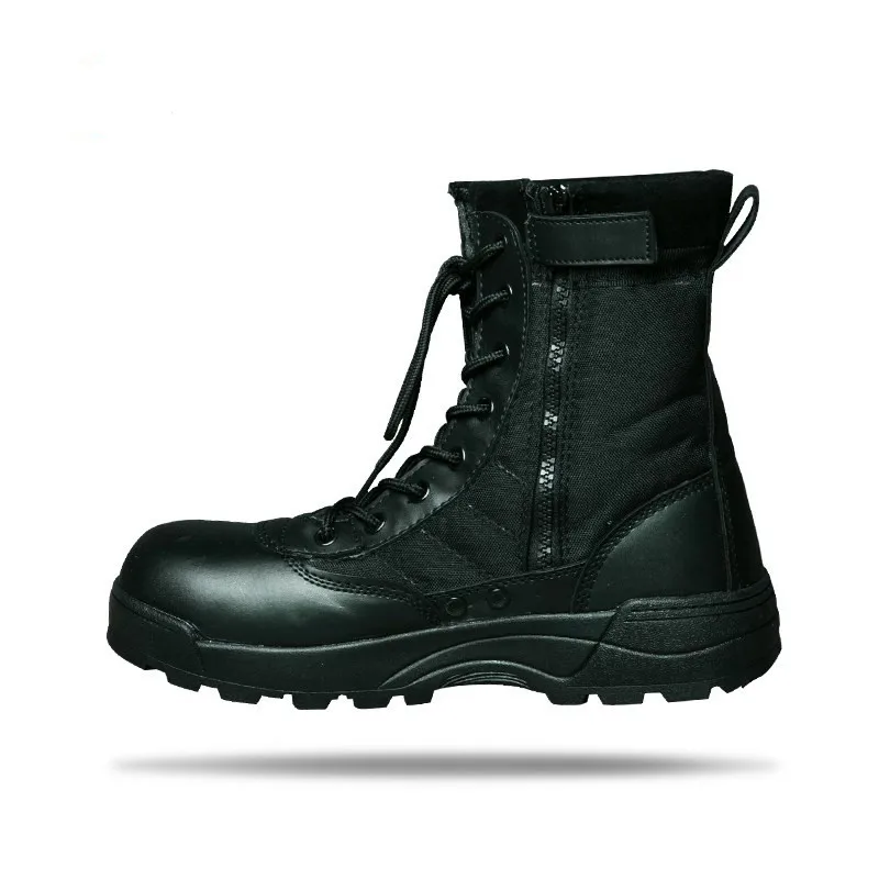 

Classic outdoor Trekking Waterproof Hiking boots military Climbing Cushion Shoes, Sand color,black