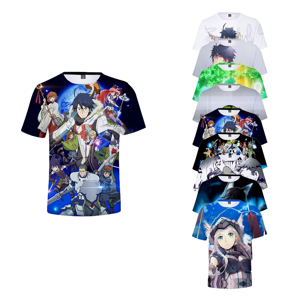 

In Stock Quick Dry Sport Animation Sublimates 3D Printing Round Neck Polyester Graphic T Shirts, Customized colors