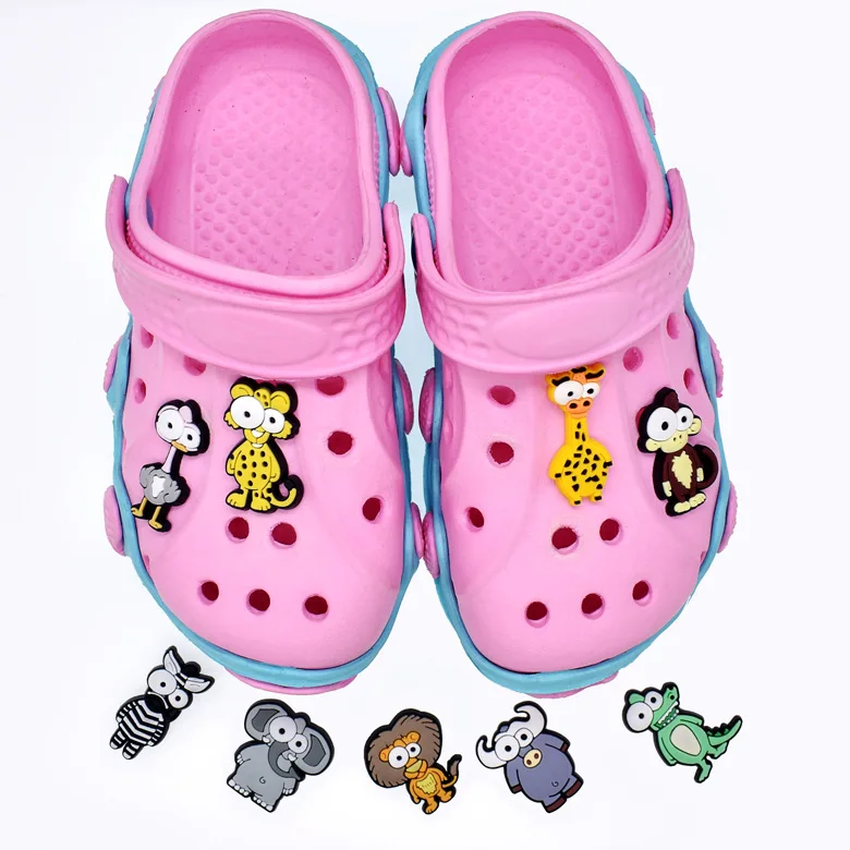 

Hole shoe decorations can be customized Removable PVC shoe buckle Cartoon animal shoe ornament, Picture