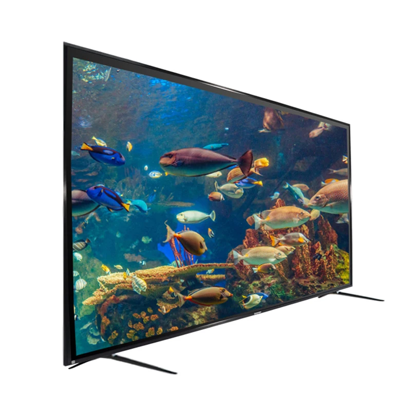 

Network wifi large tempered glass televisions 4k big uhd  led wide big screen commercial display lcd tv