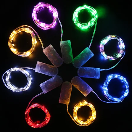 Cr2032 Decor Festival 1M 10Leds/2M 20Leds/ 3M 30Leds Mini Micro Copper Wire Light Battery Operated Led Strip String Fairy Lights