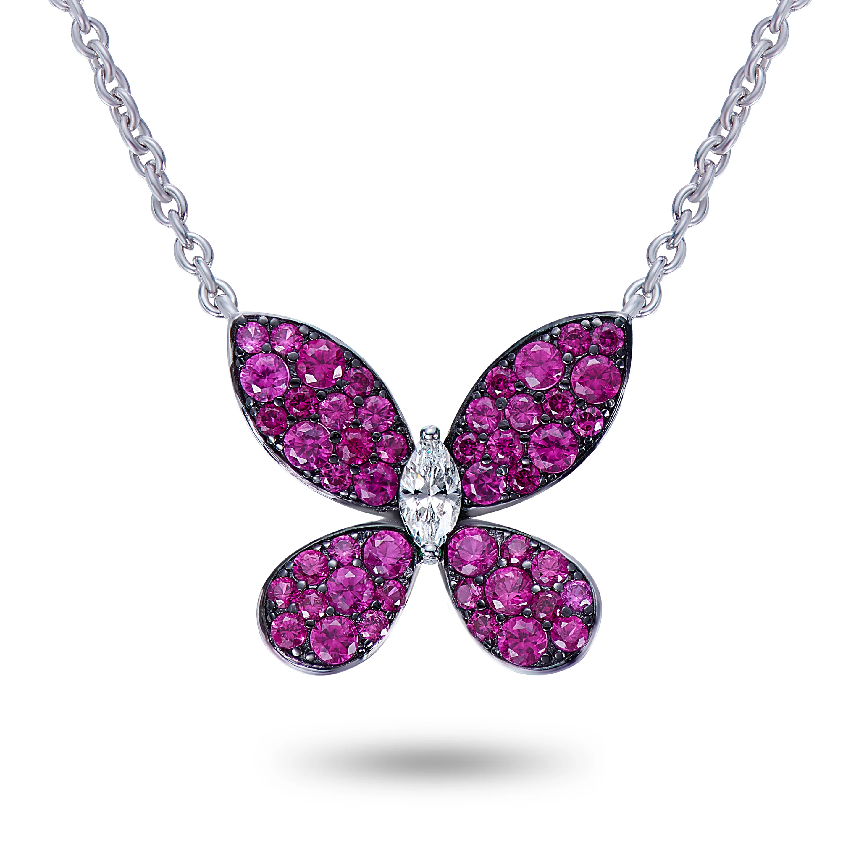 

18k gold plated woman butterfly necklace custom necklace