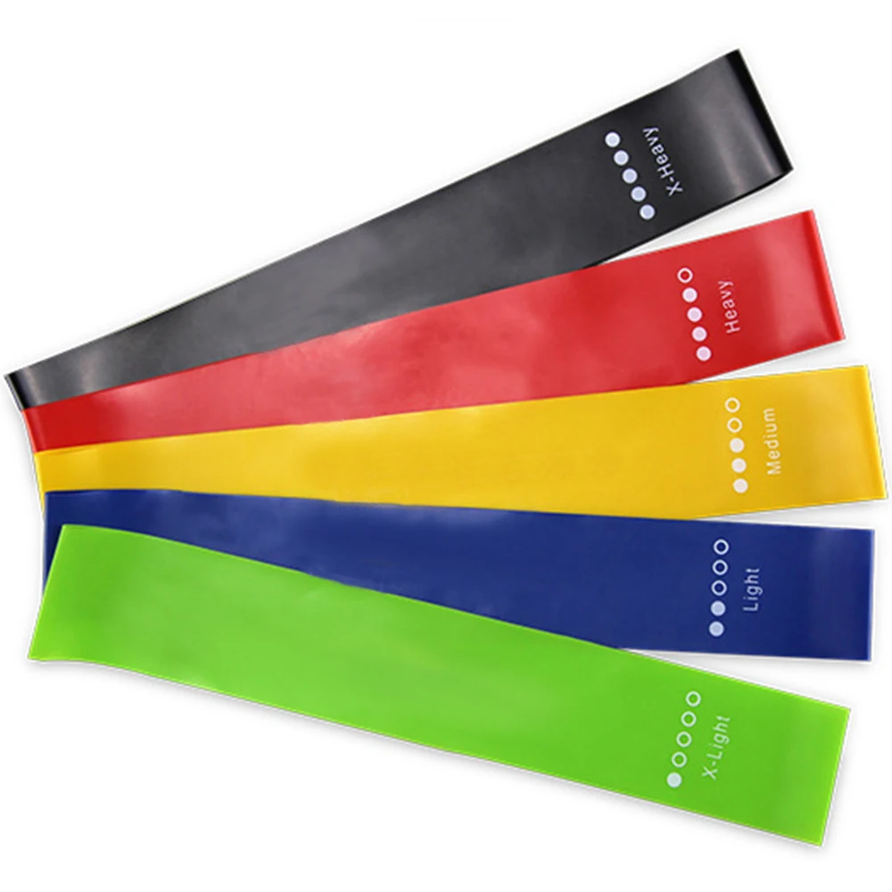 Hip Circle Yoga Belt Latex Training Exercise Resistance Band Customize Color Yoga Sets, Blue/green/yellow/red/black