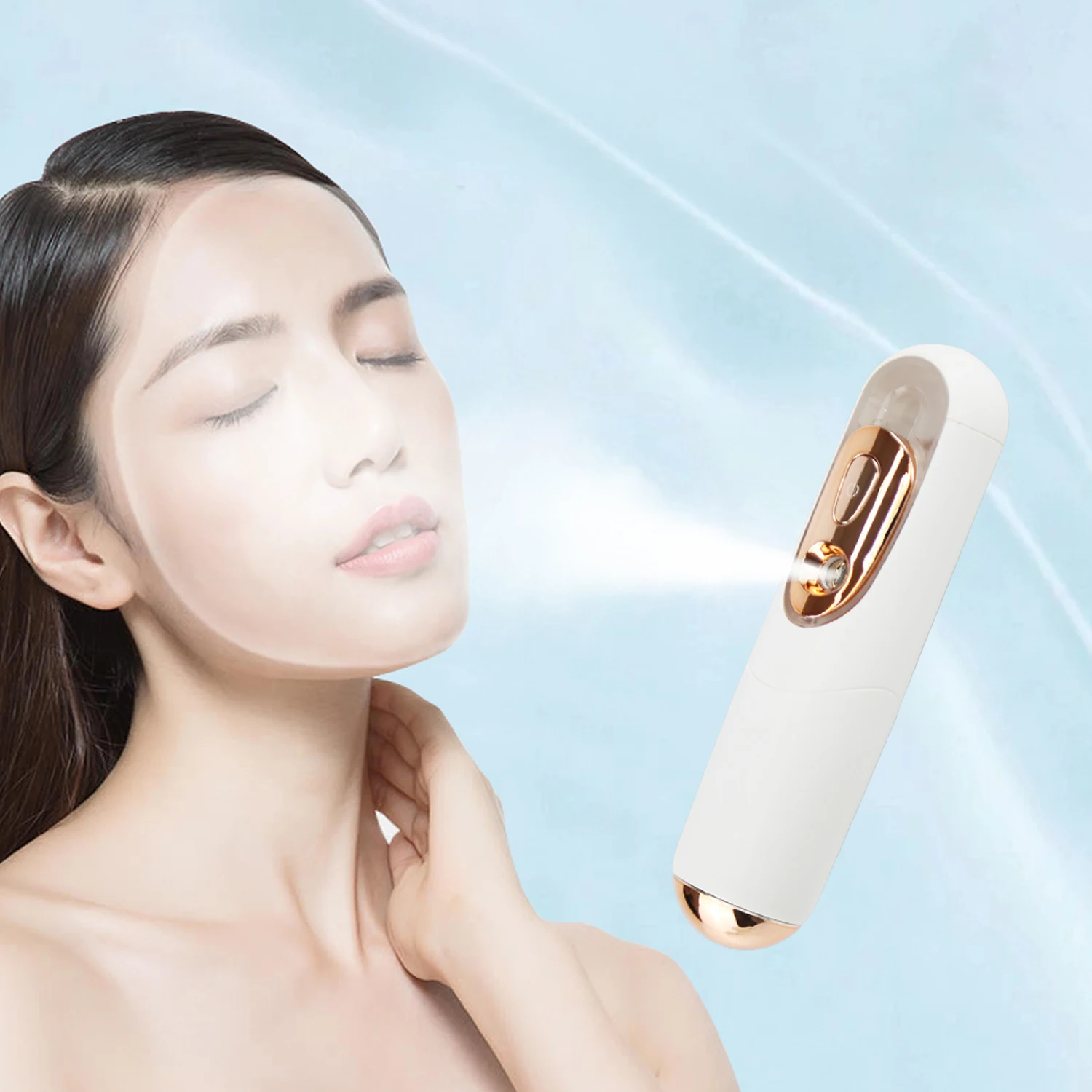 

Free Samples Facial Body Mini Nano Mist Sprayer 10ml Ultrasonic Face Spray Beauty Instruments Water Replenishment Instrument