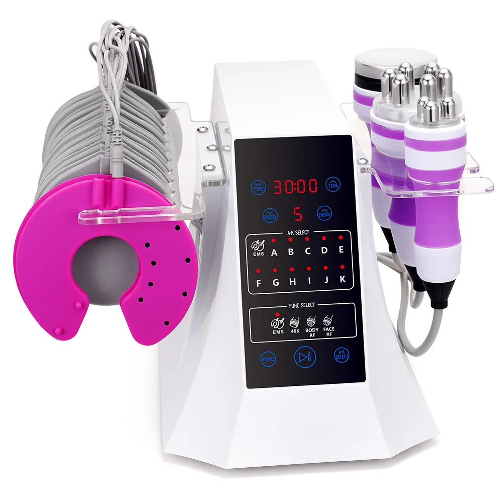 

2021 New Design Portable 4 In 1 Cavitation RF Body Slimming Muscle Training Wrinkle Reduce Machine