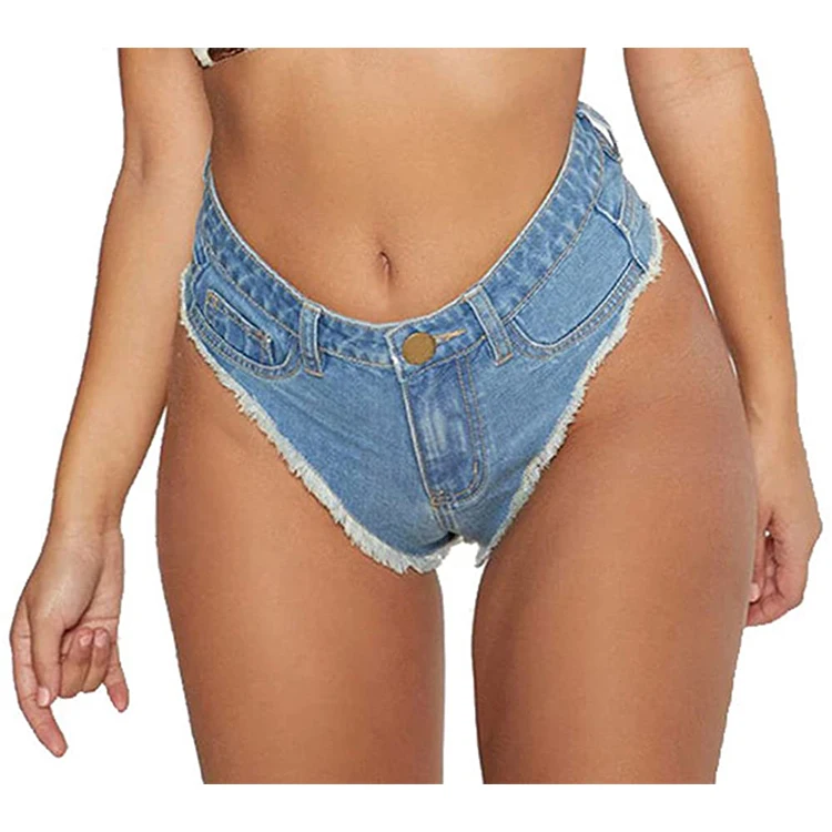 

Custom Hot Pants Women Denim Shorts Summer High Waist Sexy Mini Jeans Booty Shorts, Color block or custom