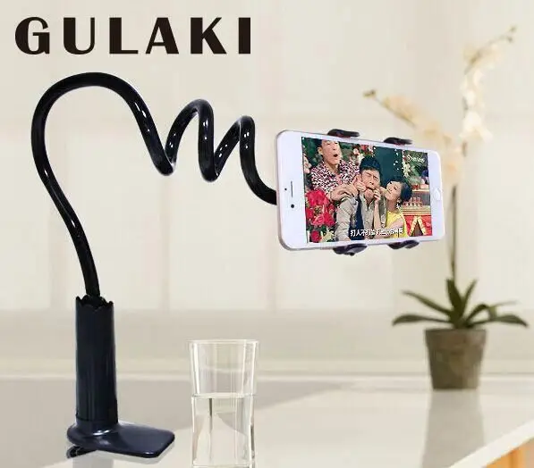 

REKb4 phone holder table pad universal flexible lazy bracket, Black