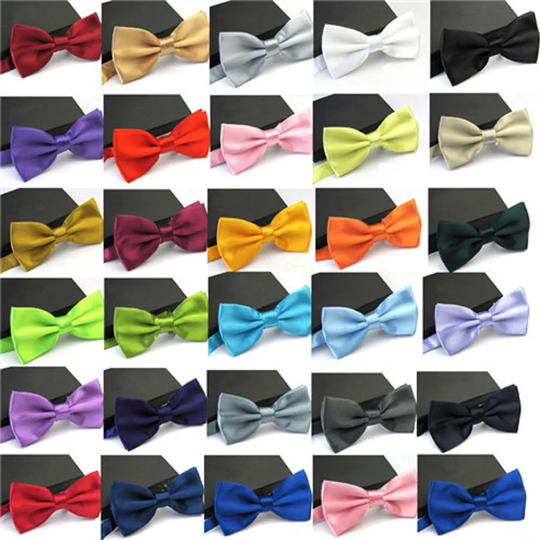 

Gentleman Men Classic Tuxedo Bowtie Necktie For Wedding Party Bow tie knot Bow Tie Boys Fashion 30 Solid Colors