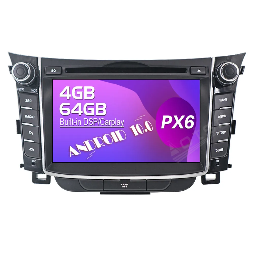 

64G Android Touch Screen Car Video Radio Stereos Player Multimedia System For Hyundai I30 Elantra GT 2012-2016 GPS Navigation