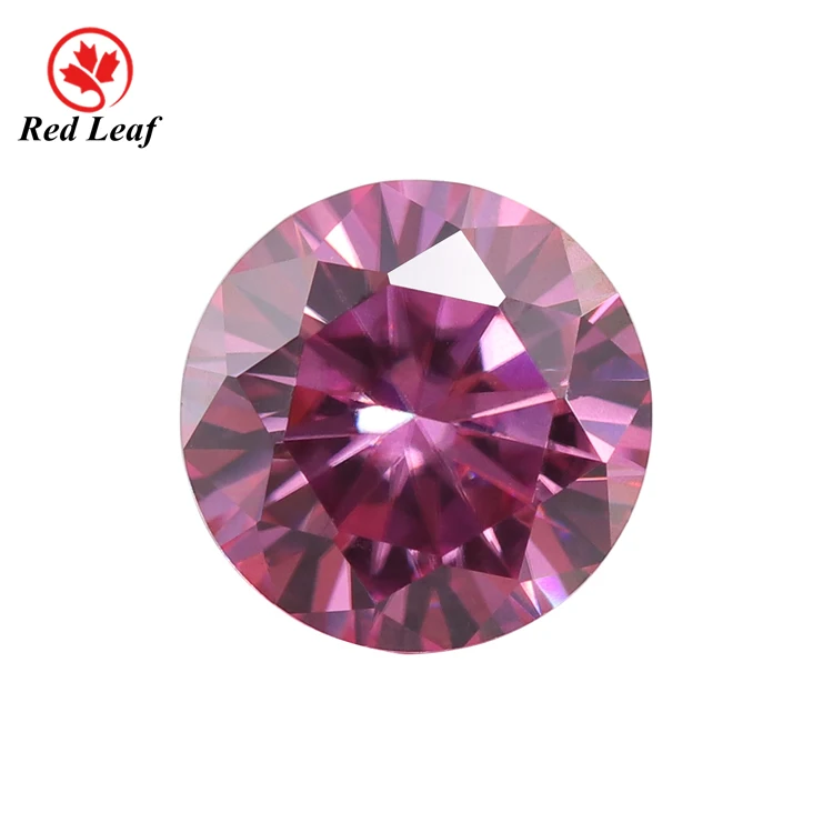 

Redleaf VVS Loose Moissanite diamond Stone GRA Certificat Pink Moissanite