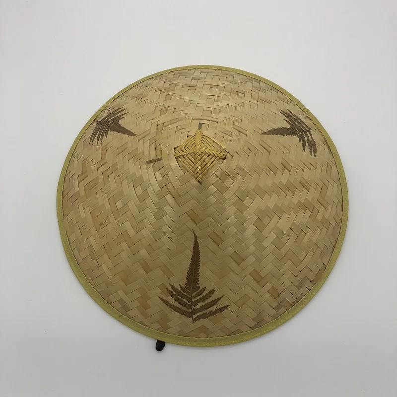100 Natural Bamboo Hand Green Craft Traditional Rural Style Farmer Hat