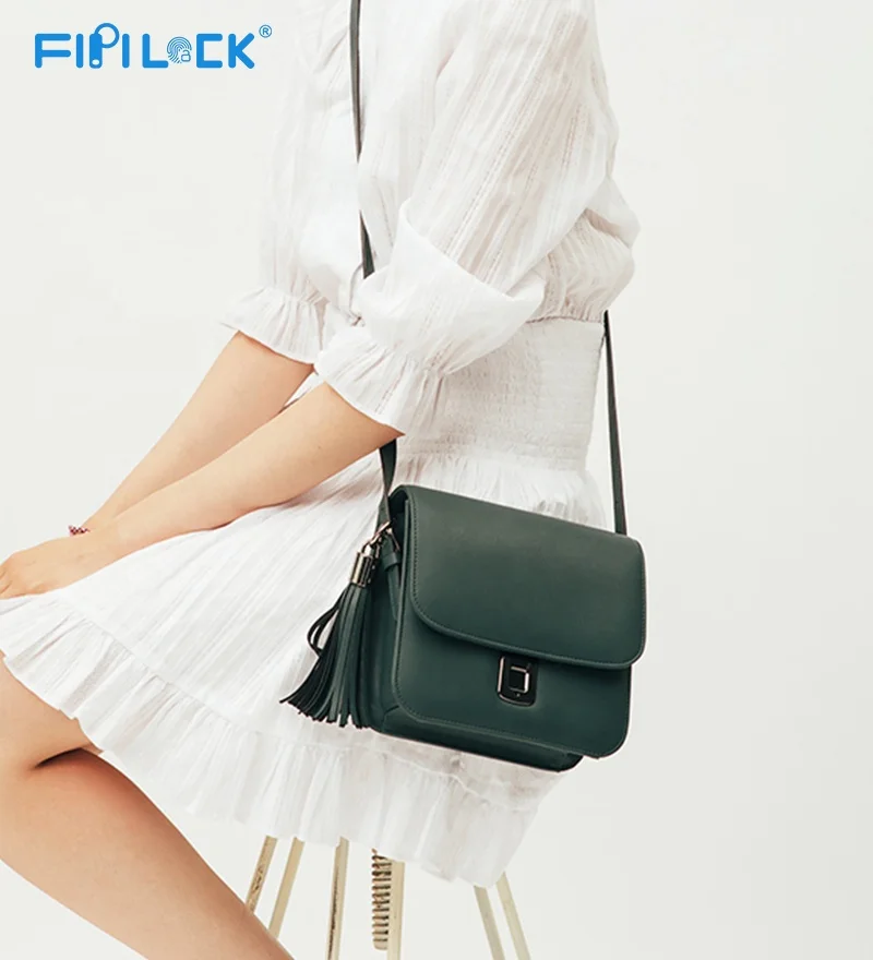 

2020 Fipilock New High-quality fashionable handbag with smart embedded fingerprint lock for lady