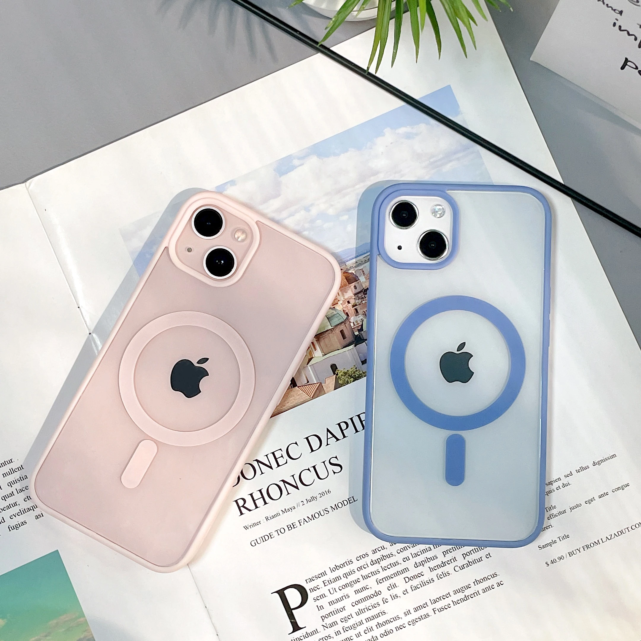 

Wireless Charging Phone Case for Iphone Good Quality Cover Anti Fall Magnetic Wireless Charging Case for iphone 13 pro max, 6 colors