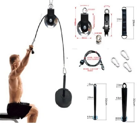 

Triceps Trainer Wire Rope DIY pulley rope arm strength tricep home fitness equipment high pull-down arm strength tricep, 1 color