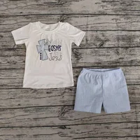 

summer baby boy set easter rabbit print toddler outfit spring boutique boy outfit clothing easter day boutique baby outfit set