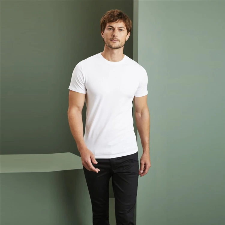 

Wholesale Mens Fitted Blank Combed Ringspun Cotton T Shirt