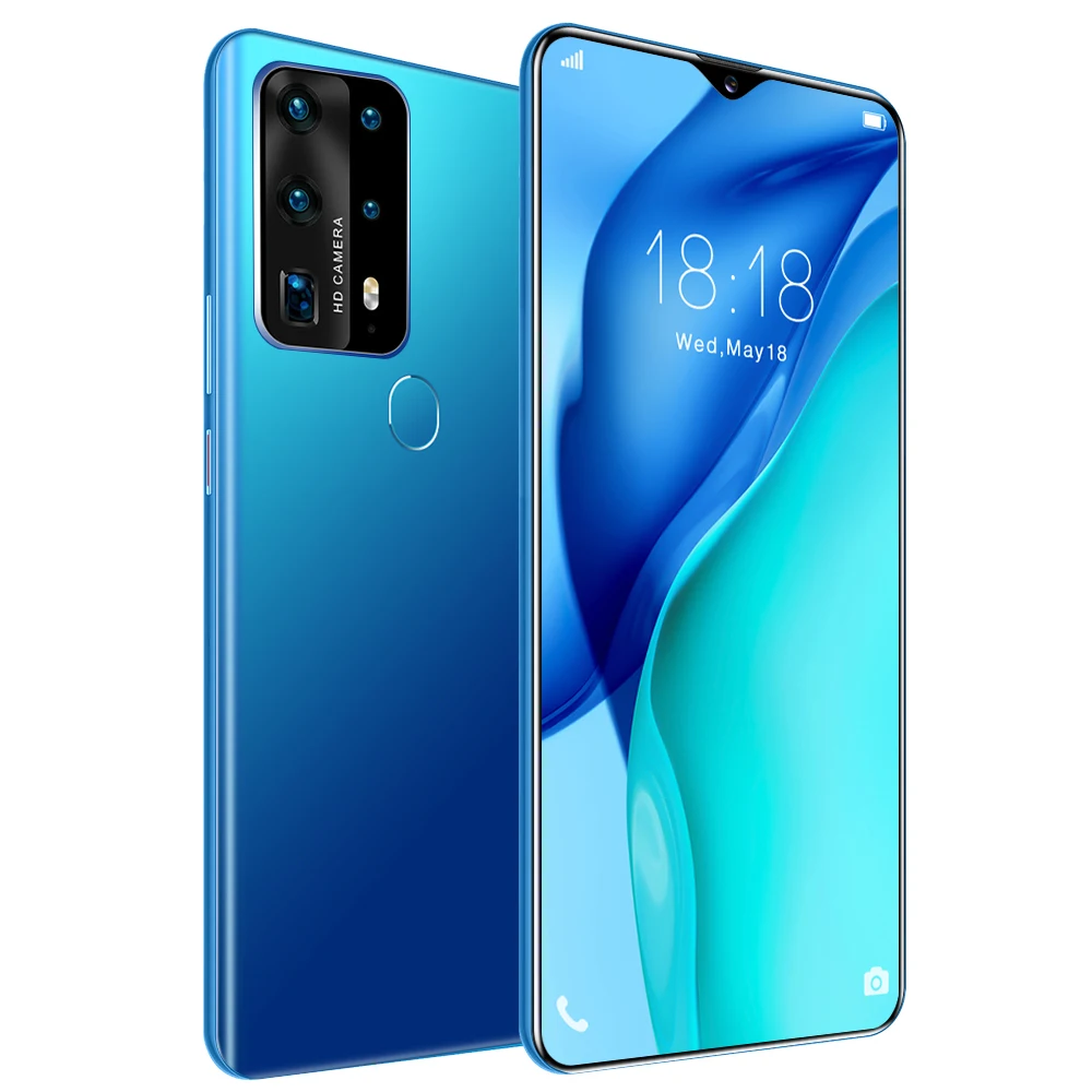 

Whoesale price P40 plus waterdrop gaming smart mobile phone dual sim card android cheap cellphone smartphone