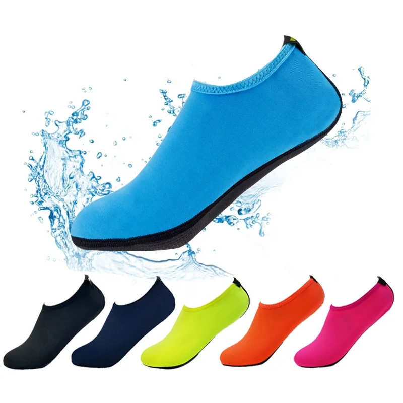 

Summer Water Sports Diving Socks Swimming Snorkeliing Outdoor Flat Shoes Beach Shoes, Black\blue\green\custom