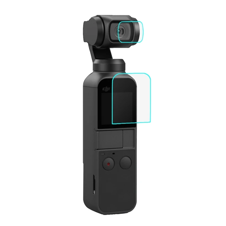 

Dropshipping PULUZ 9H 2.5D HD Tempered Glass Lens Protector + Screen Protector Film for DJI OSMO Pocket Gimbal