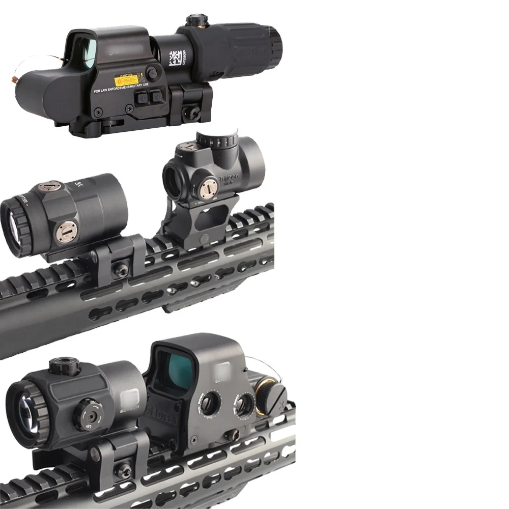 

Tactical Riflescope MRO 3X magnifier Rifle ScopeSight Scope Magnificate For AR15 Hunting, Black