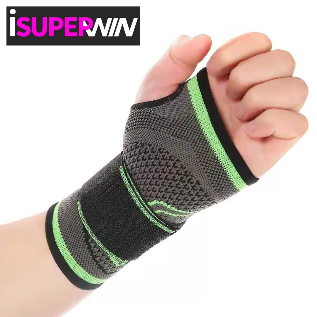 

Breathable Carpel Tunnel Wrist Support Multi Sport Wrist Brace Adjustable Unisex Wrist Wrap, Green