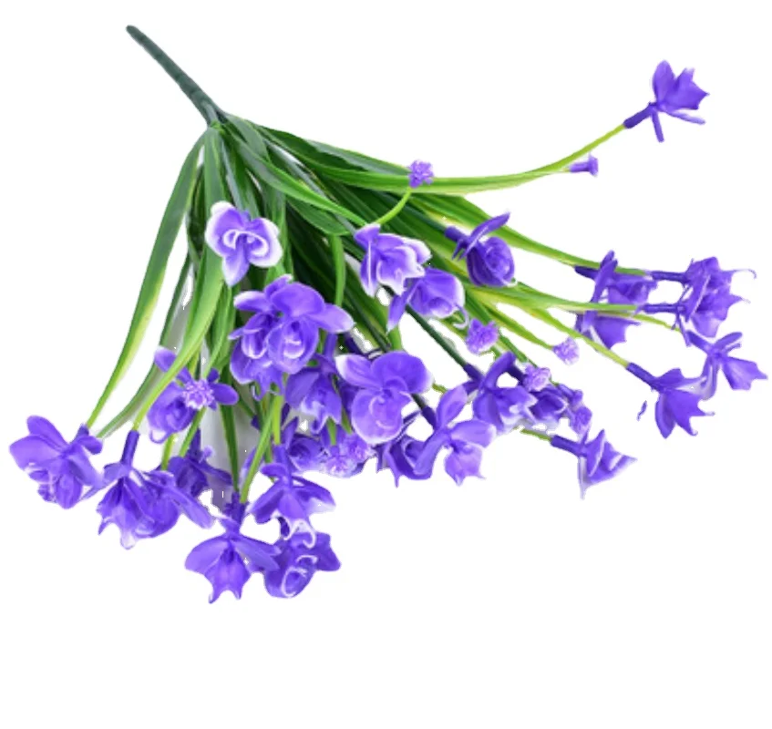 

Fake Artificial Flowers Outdoor for Decoration UV Resistant No Fade Faux Plastic Plants Garden Porch Window Kitchen Office Table