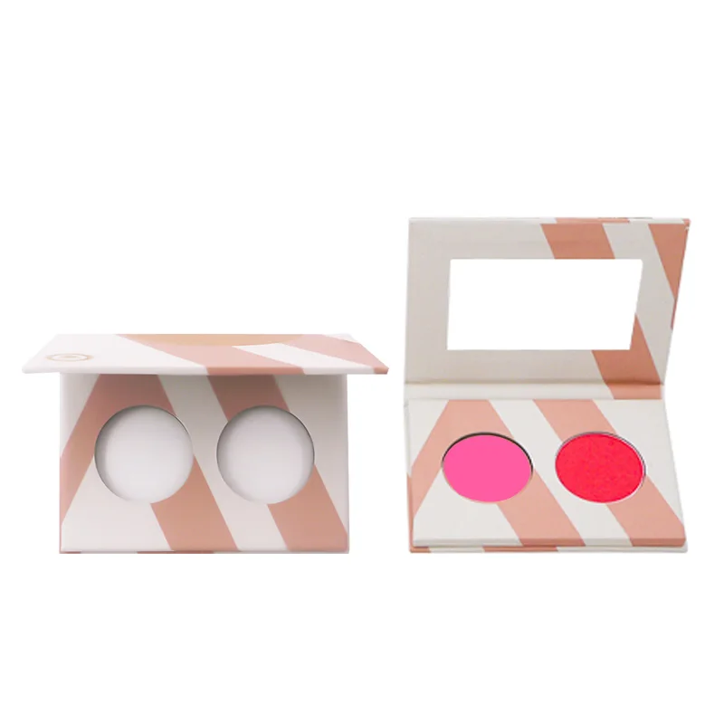 

DIY Single Color Makeup Round Pan High Pigment Eyshadow/Blusher Palette With Mirror