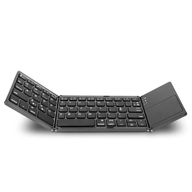 

Folding Wireless 3.0 BT Keyboard Rechargeable Keypad with Touchpad Mini Keyboard for IOS/Android/Windows iPad Tablet
