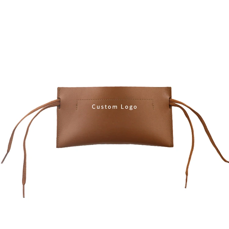 

AZB175 Multifunctional Drawstring Pu Leather Glasses Bags Soft Sunglasses Pouch Waterproof Sun Glass Storage Bag For Glasses, As picture,various color available