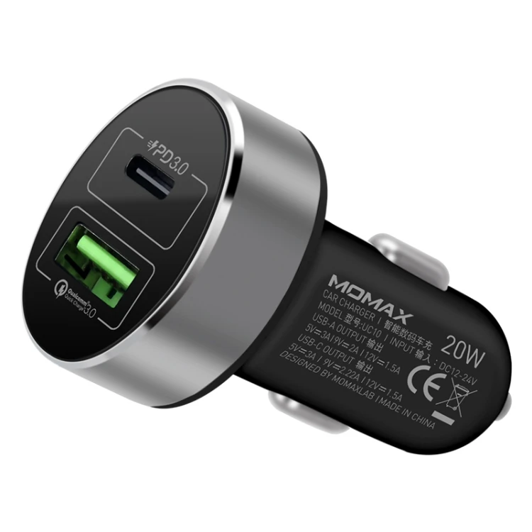 

Online Shopping MOMAX PD 20W Fast Charging 38W Power QC 3.0 Car Wireless Phone Charger